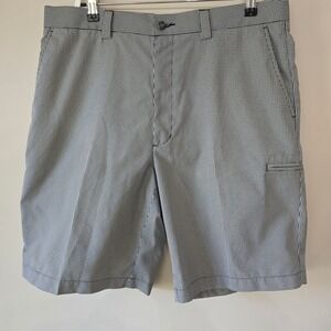 Pro Tour Mens Golf Shorts Size 36‎ Black White Gingham Check Active Casual